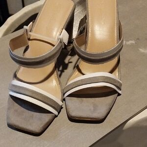 Women’s Gray Suede Strappy Sandals